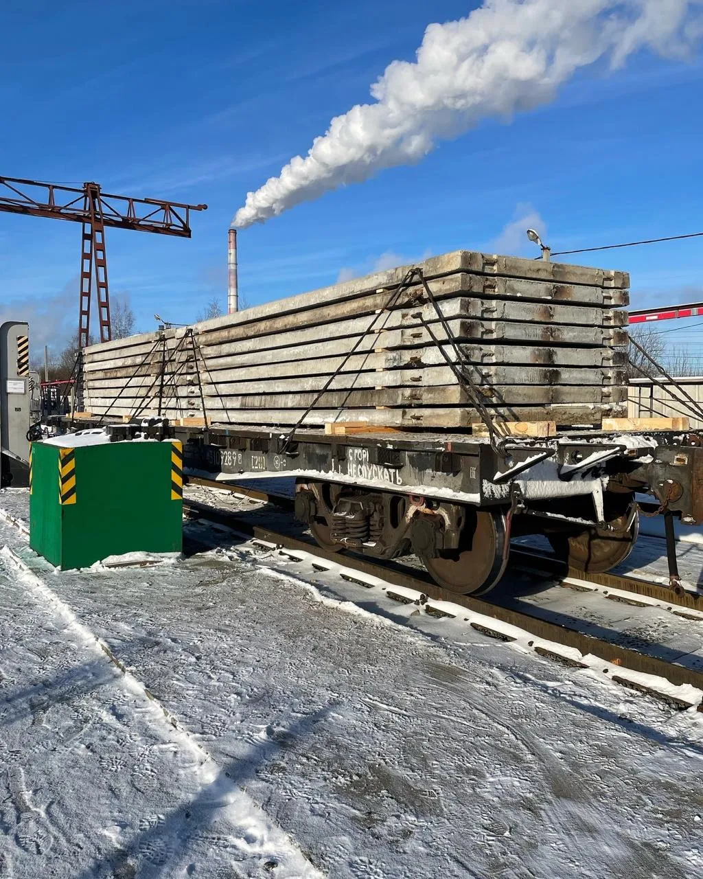 Перевозка железобетонных изделий зимой